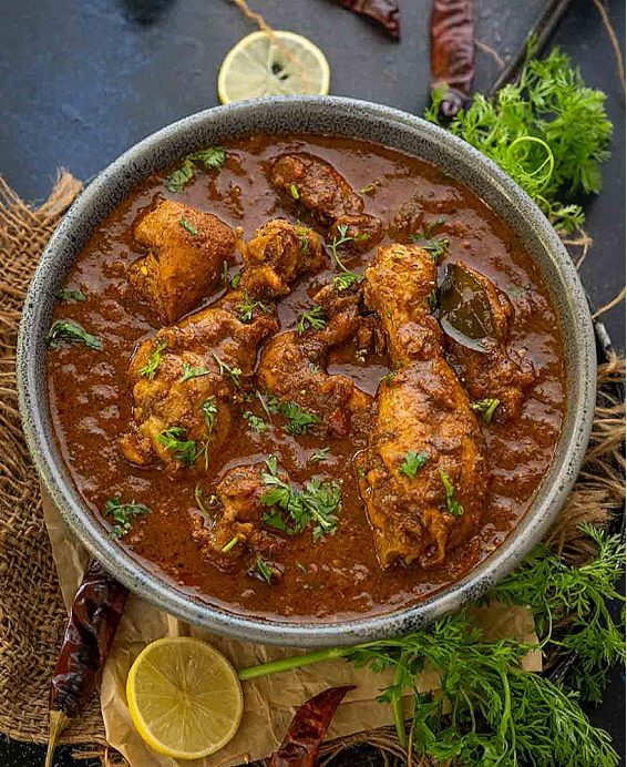 Chettinad Chicken (चेट्टिनाड चिकन) — Poulet (मुर्ग / मुरग़) du Sud de l’Inde – Tamil Nadu