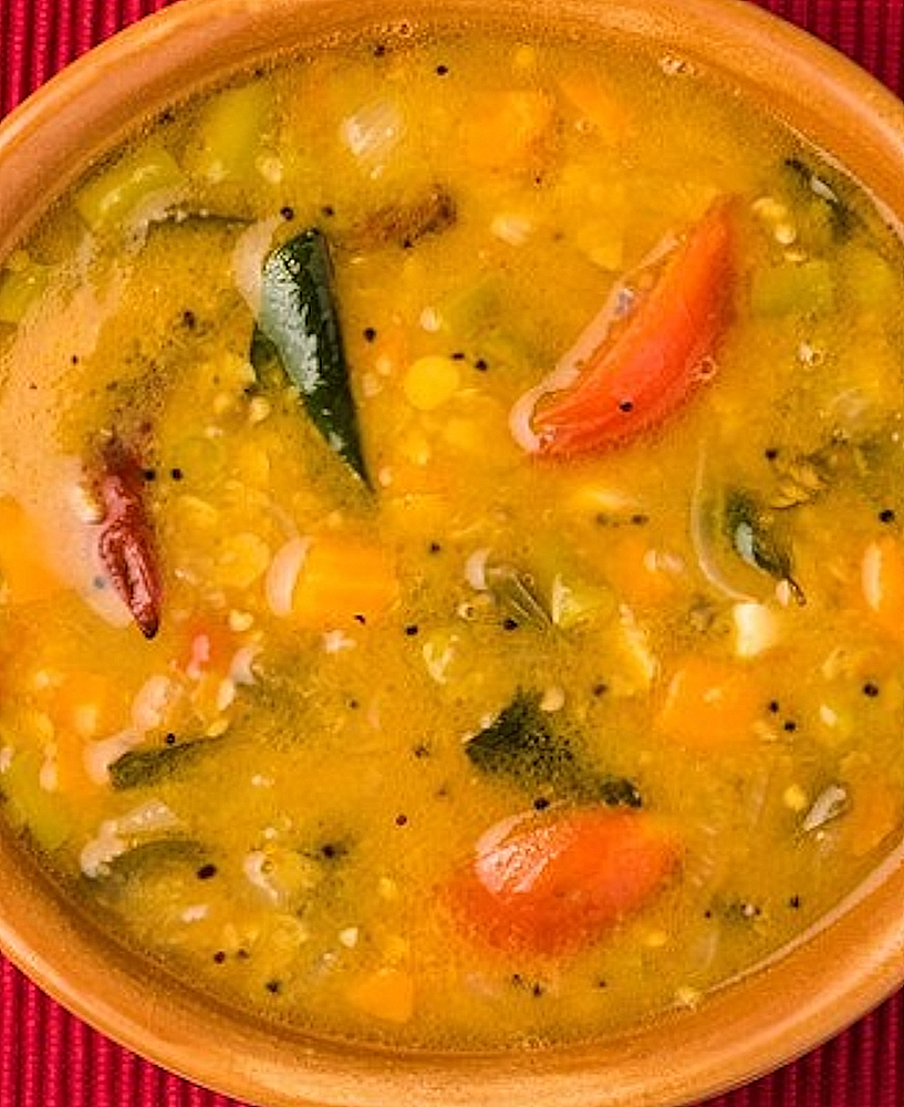 Traditionel Sambar opskrift (almindelig version fra det sydlige Indien)