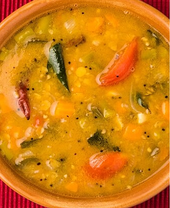 Traditionel Sambar opskrift (almindelig version fra det sydlige Indien)