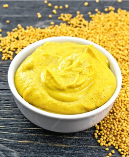 Moutarde américaine aussi appelée American yellow mustard ou ballpark mustard