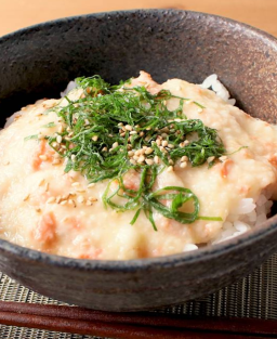 Donburi (丼物)Tororo Don (とろろ丼) – Bol de riz garni d’igname japonaise râpée (tororo)
