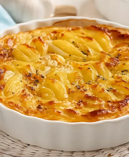 Gratin dauphinois – Recette classique française de pommes de terre à la crème et cuisson lente au four