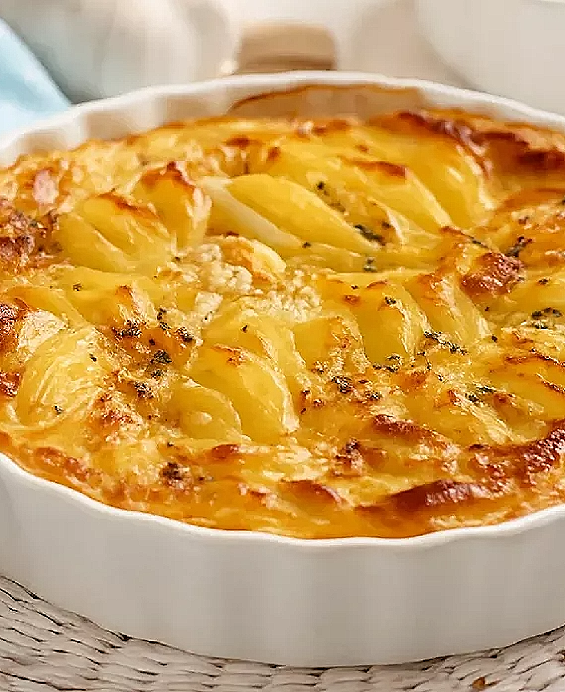 Gratin dauphinois – Recette classique française de pommes de terre à la crème et cuisson lente au four