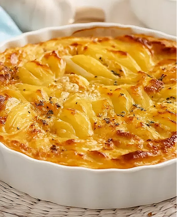 Gratin dauphinois – Recette classique française de pommes de terre à la crème et cuisson lente au four