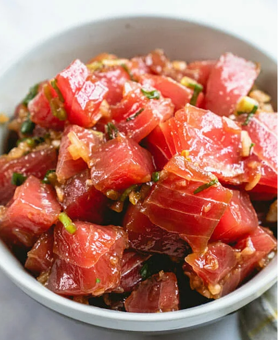夏威夷传统金枪鱼 Poke（Ahi Tuna Poke）食谱
