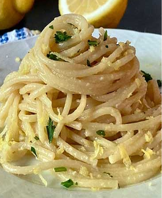Spaghetti al Limone Citron de Sorrente, crème et basilic — la légèreté absolue