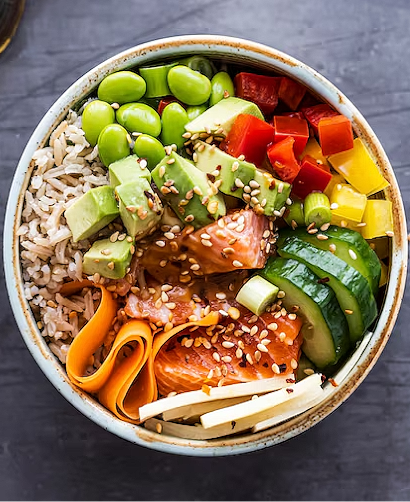 Rezept für den Salmon Poke Bowl