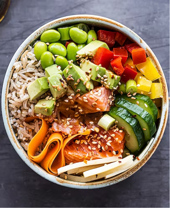 Rezept für den Salmon Poke Bowl