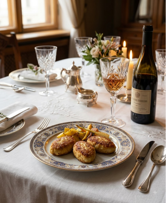 Recette Suprêmes de volaille Pojarskihistorique inspirée des sources russes et du Guide culinaire d'Escoffier