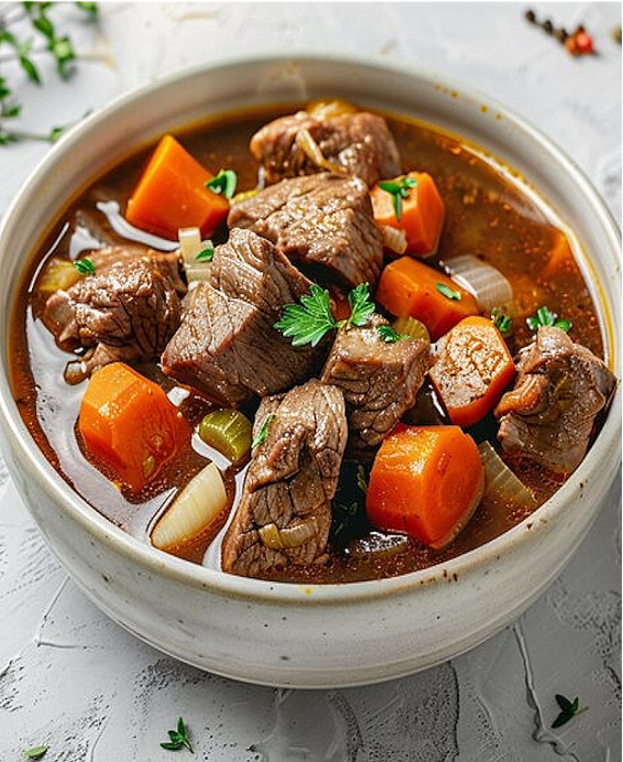 Vårt recept på Bœuf à la Bourguignonne – enligt Auguste Colombié (La Cuisine classique, 1903)